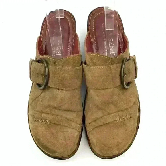 Josef Seibel flats 41 10-10.5 brown suede mules - Picture 4 of 14